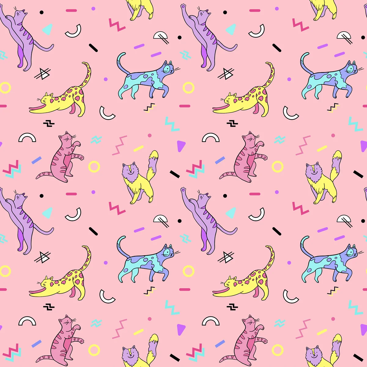 acrade cats pattern-02